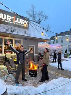 Having our own little Winterfest over here in EastEnd. Stop by Burzurk Brewing C