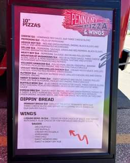 Pennant Pizza and Wings – Food Truck  tonight (Wednesday) serving up some incred