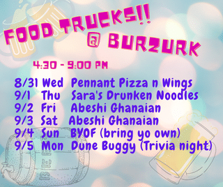 This weeks food trucks,  a great lineup!! –  Pennant Pizza and Wings – Food Truc